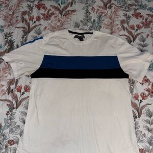 Distortion Striped T-Shirt - Size Large